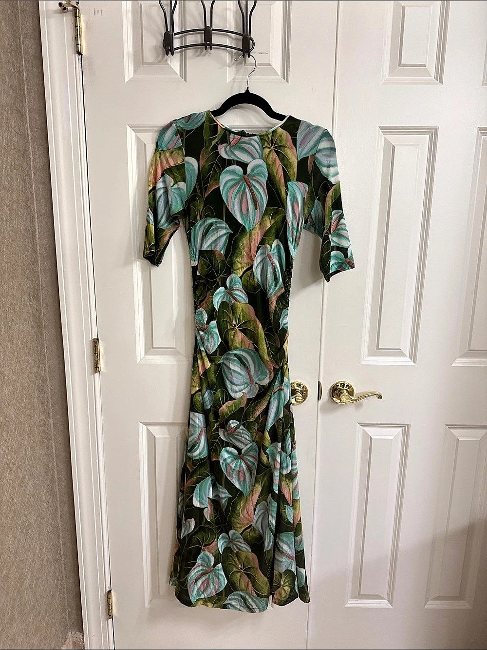 Farm Rio Floral Maxi Dress in Green & Pink NWT